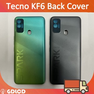 Tecno Spark 7 KF6 ฝาครอบแบตเตอรี่ด้านหลัง อะไหล่ซ่อมเคสประตู