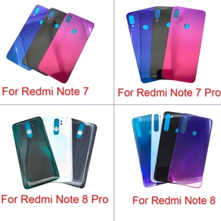 ฝาครอบแบตเตอรี่ด้านหลัง พร้อมโลโก้ สําหรับ Xiaomi Redmi Note 7 8 Note 8 Pro