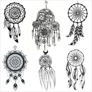 แบบสักลาย ต้นแบบลายสักแนวตาข่ายดักฝันDreamcatcher