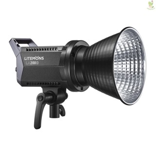 Godox Litemons LA200D Studio LED Video Light 230W Photography Light Lamp 5600K Color Temperature 8 FX Lighting Effects CRI96+ TLCI97+ Bowens Mount APP Remote Control for Home Studio Vlog Live Streaming Portrait Product W