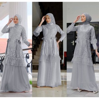 Gh - MX/GAMIS WANITA/MUSLIM ชุดเดรส สไตล์มุสลิม ไซซ์ L-XXL สําหรับผู้หญิง