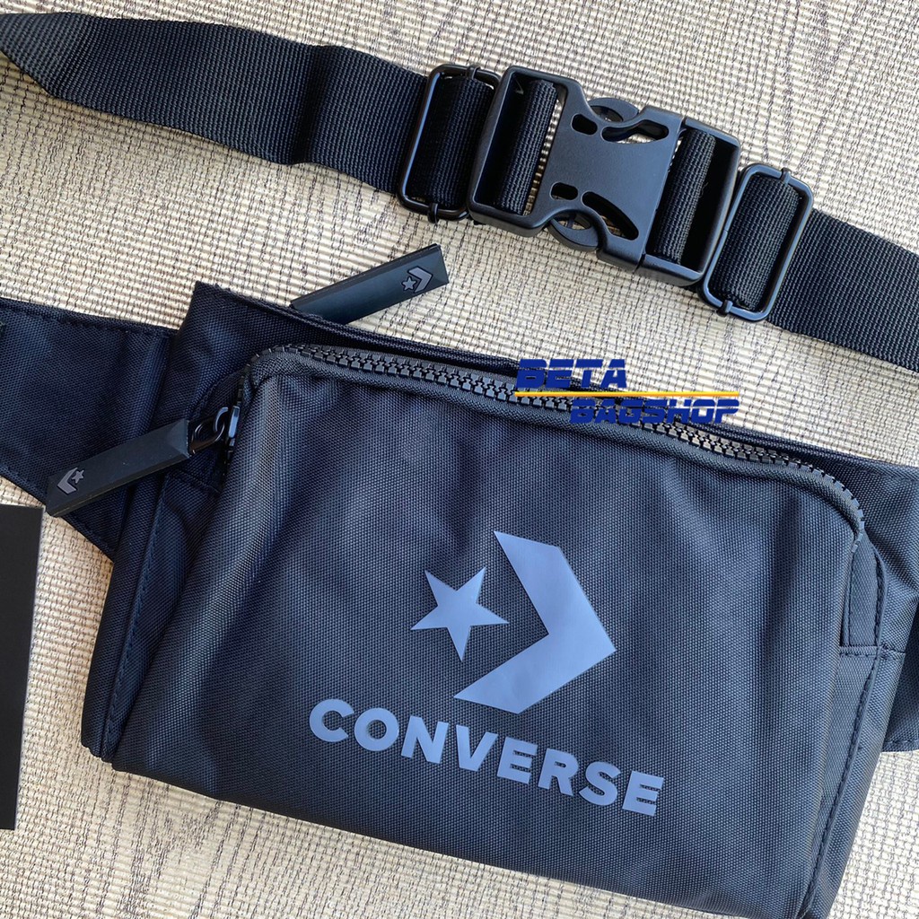 [ Converse แท้ 100% ] กระเป๋า Converse คาดเอว / กระเป๋าคาดเอว Converse รุ่นใหม่!! 1261682C0 สีดำ และ สีกรมท่า