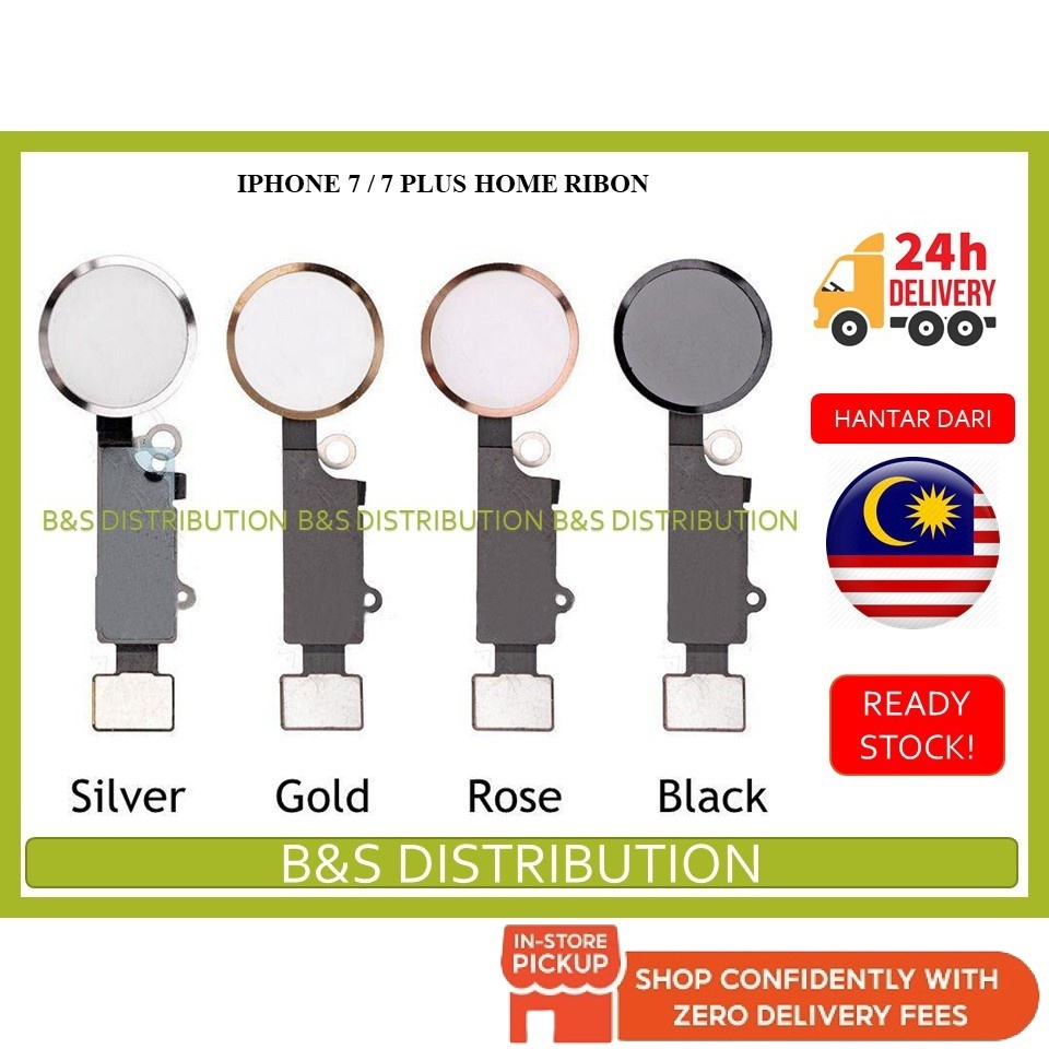 BSS สําหรับ IP SE 2020 / IP 7 8 / IP 7 PLUS 8 PLUS ปุ่มบ้านริบบิ้นอะไหล่