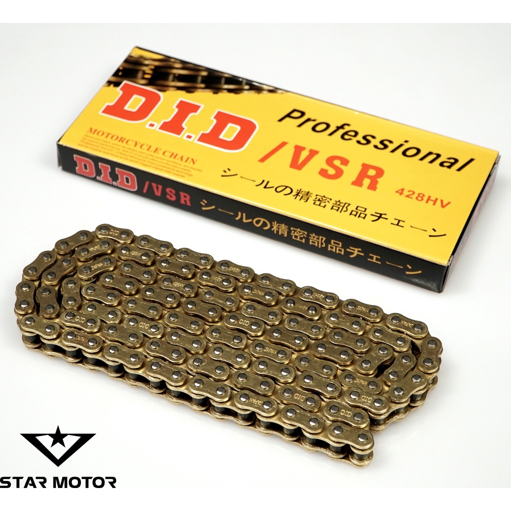 โซ่ DID พร้อมสเปคซีลยาง 428HV-136L ขนาด 10mm