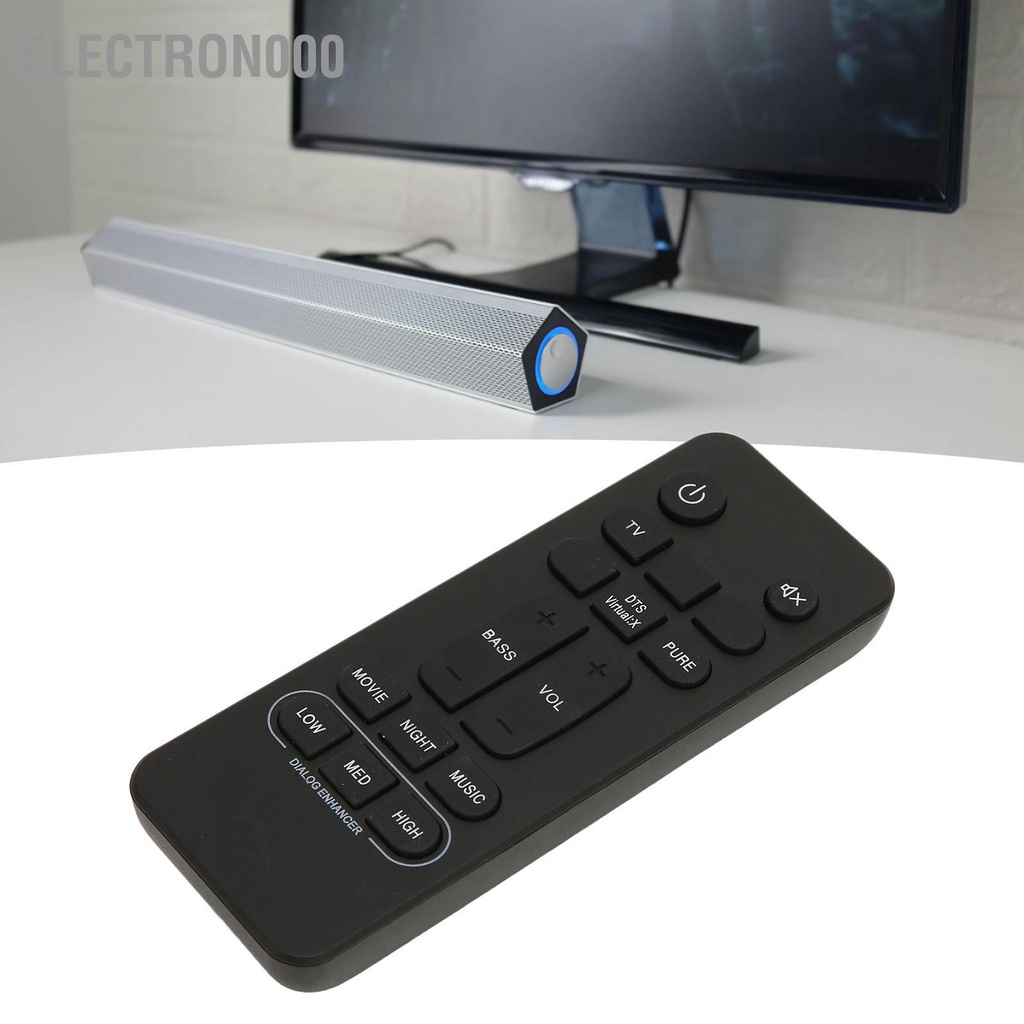 Electron000 Soundbar Remote Control Battery Powered Sound Replacement for Philips Bar Speaker