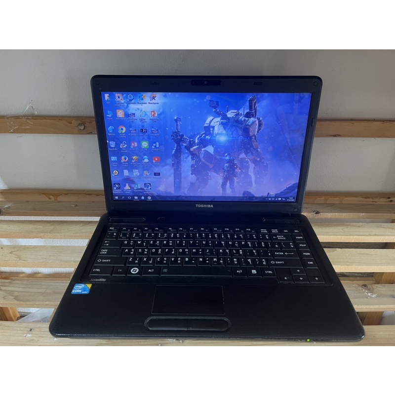 Toshiba C640 คอ i5-1 แรม4gb แบตเก็บไฟ โน๊ตบุ๊คมือ 2 มีบริการเก็บเงินปลายทาง
