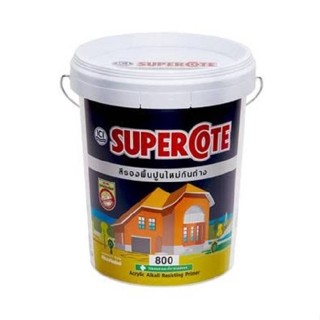 รองพื้นปูนใหม่ SUPERCOTE รุ่นซูเปอร์โคท 800 ขนาด 5 แกลอน สี ขาว