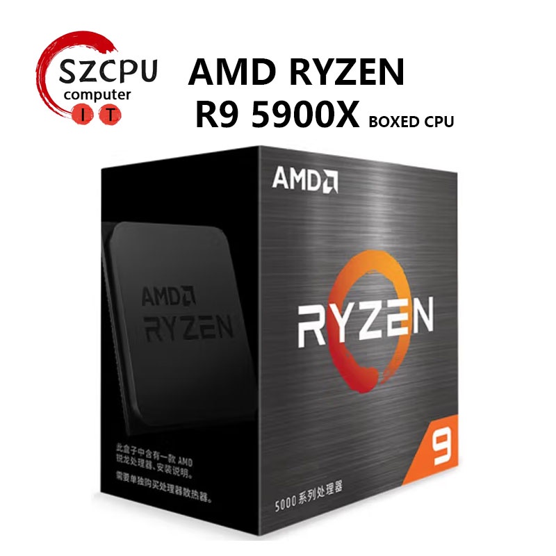 AMD Ryzen 9 5900X R9 5900X 3.7 GHz TwelveCore 24Thread CPU Processor