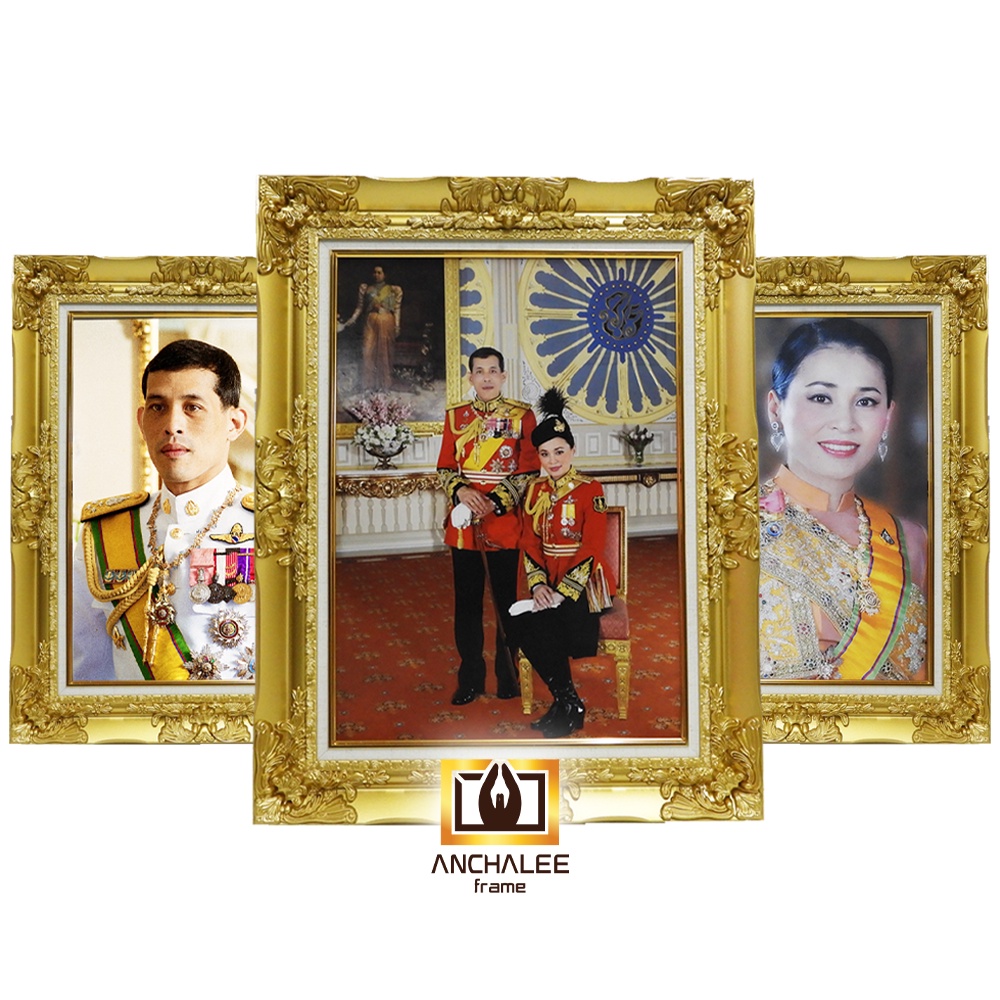 กรอบหลุยส์ ร.10 และ ราชินี 15x21 นิ้ว