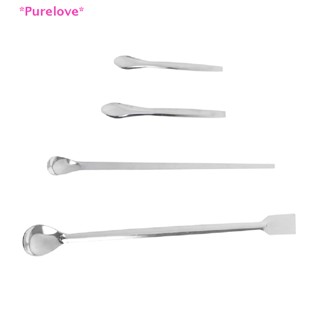 Purelove&gt; Stainless Steel Lab Micro Spatula Medicine Spoon Scoop Shovel Pharmacy
 new