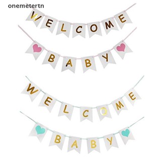 Oyr ธงแบนเนอร์ Welcome Baby Banners สําหรับตกแต่งวันเกิดเด็ก