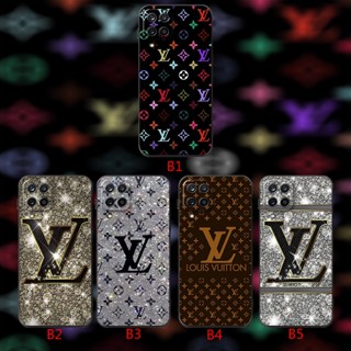 LOUIS VUITTON เคสโทรศัพท์มือถือ ซิลิโคนนิ่ม TPU กันกระแทก ลายหลุยส์วิตตอง สีดํา สําหรับ Samsung A11 A12 A20 A22 A30 A32 A51 A52 A52S A53 A71