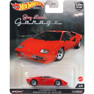 Hot Wheels Premium รถเหล็ก ของแท้ Car Culture Jay Reno Garage - Lamborghini Countach LP5000 QV (HWP2022_#HCK09)