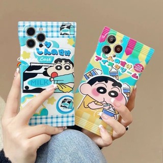 เคสโทรศัพท์มือถือ ซิลิโคนนุ่ม ลายการ์ตูนชินจังน่ารัก สําหรับ Samsung S21 S20 FE S22 S21 S20 Plus Ultra M23 Note 20 Plus