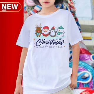 New Year T-Shirt (MERRY CHRISTMAS) Micro Fabric Comfortable To Wear. Xmas