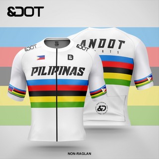 PILIPINAS COLLECTION ANDOT CYCLING / BIKE JERSEY WHITE