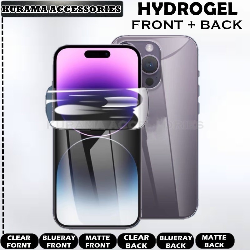 Hydrogel Front + Back Screen Protector Apple iPhone 8 Plus / 7 Plus / 6s Plus / 6 Plus / 8 / 7 / 6 / 6s