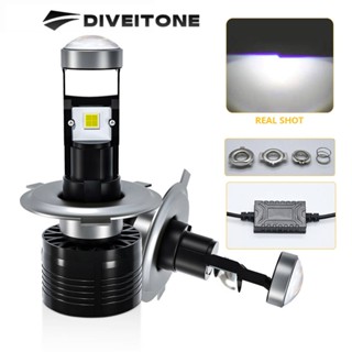 DIVEITONE  H6 H4 HS1 นําหลอดไฟหน้ารถจักรยานยนต์ 16000LM 6000K สีขาว H4 นําไฟรถจักรยานยนต์ไฟหน้า