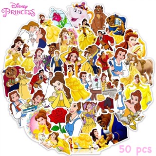 สติ๊กเกอร์ Belle 372 เจ้าหญิง เบลล์ 50ชิ้น disney เจ้าหญิงดิสนี่ย์ ดิสนี สโนว์ไวท์ ซินเดอเรลล่า แอเรียล ราพันเซล เอลซ่า