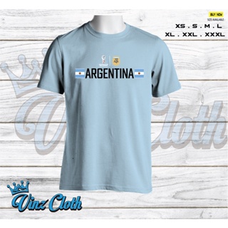 เสื้อยืด พิมพ์ลาย Argentina World Cup 2022