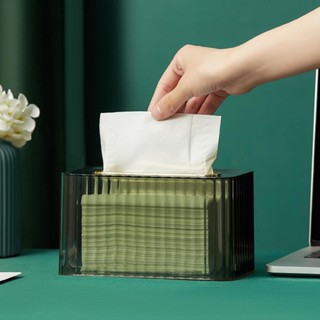 Sturdy Tissue Case Anti-slip Anti-dust Anti-deformed No Odor Simple Tissue Case  Tissue Box with Spring