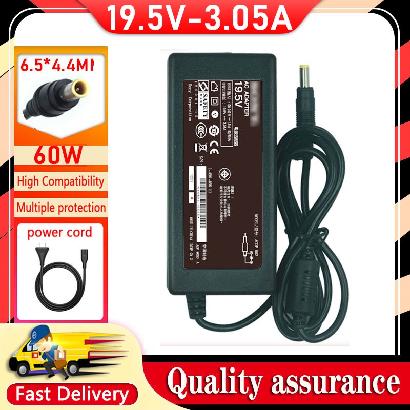 ใหม่ 19.5V 3.05A 60W 6.5*4.4 มม.อะแดปเตอร์สําหรับ Sony ACDP-002 LCD TV 32-42 นิ้ว Charger