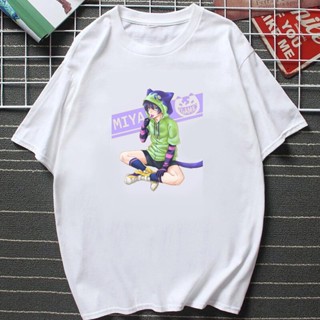 DRG Tee SK8 De Infinity เสื้อยืดอนิเมะลําลอง Vrouwen 2021 Zomer Kawaii การ์ตูน Miya Korte Sleev Kleding Leuke มังงะฮาราจ