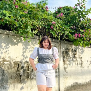 Lazyoff. เสื้อสาวอวบ  รุ่น Olivia 🥐✨ | อก 36- 45 | เสื้อใส่แล้วไม่ตัน 👀  เสื้อแขนพองสาวอวบ