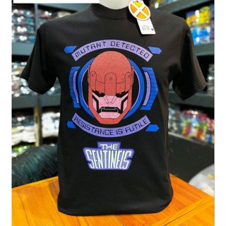 เสื้อยืดMarvel ลิขสิทธิ์แท้ ลายThe Sentinels สีดำ (MVX-337)