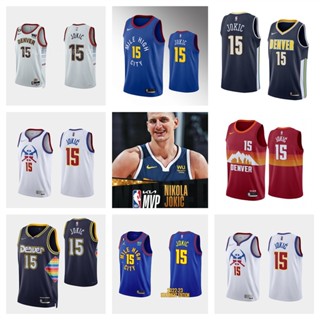 Denver Nuggets #15 Nikola Jokic Basketball Jersey Mens Sweatshirt NBA Jersey