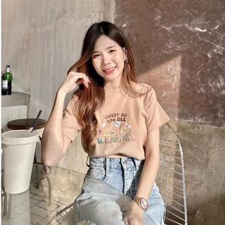 Jarikashop - เสื้อยืดลายน้องผึ้ง BEE ( งานป้าย.. Jarika ) ( จ49 )