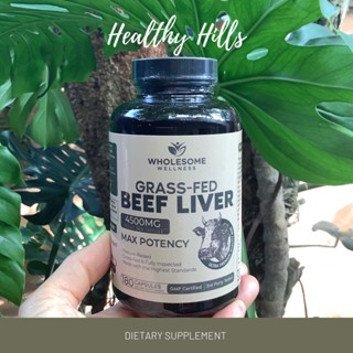 Wholesome Wellness Grass-Fed Beef Liver 180 capsules