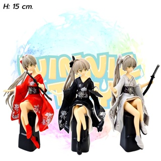 โมเดล ซามูไรสาว 3 แบบ H: 15 cm. winnietoys