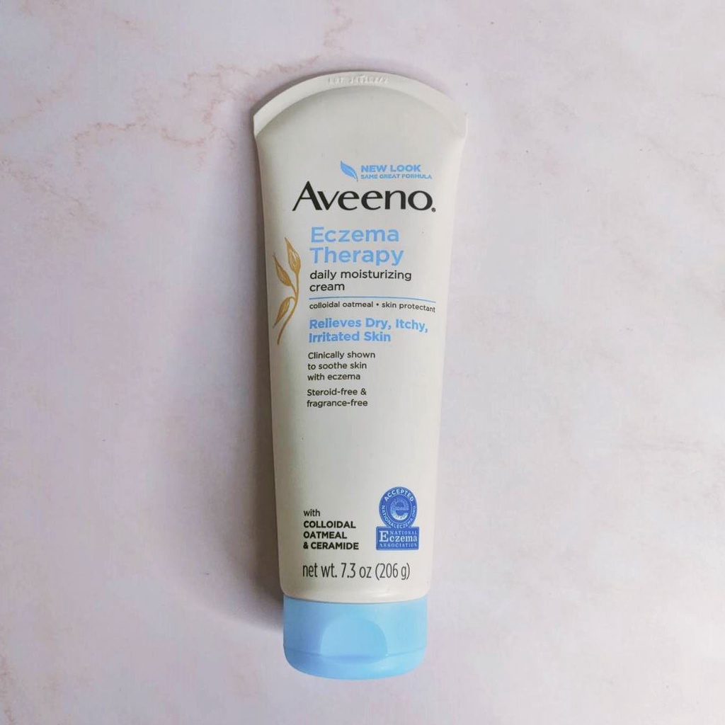 [Aveeno®] Eczema Therapy Daily Moisturizing Cream With Colloidal Oatmeal &amp; Ceramide 206g อาวีโน่  ครีมบำรุงผิว