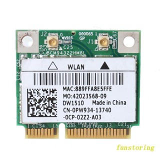 Fun การ์ดไร้สาย Dual Band-n BCM94322HM8L Dw1510 2.4G 5G BT 4.0 Mini PCI-e LAN รองรับ 802.11a b g n 300Mbps