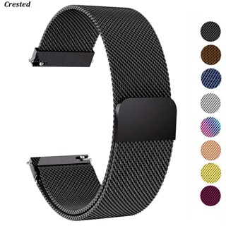Milanese สายนาฬิกาข้อมือสเตนเลส แม่เหล็ก 16 18 20 22 มม. ปลดเร็ว สําหรับ Samsung Galaxy watch 5 4 Active 2 Huawei gt 2 3 pro