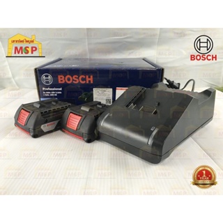 Bosch แท่นชาร์จ+แบตเตอรี่ 18V GAL 18V-40 + แบต 2 ก้อน 2.0Ah Starter Kit #1600A01B6K