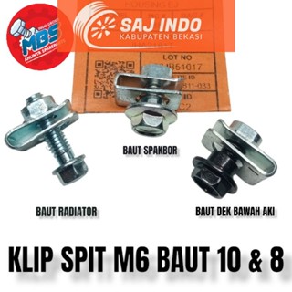 Bolt 10clip M6 บังโคลนหม้อน้ํา ฝาครอบแบตเตอรี่ HONDA VARIO BEAT SUPRA X 125 KARISMA REVO GENIO Tojiro