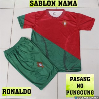 เสื้อกีฬาแขนสั้น ลายทีมชาติฟุตบอล portugal home ชุดเหย้า สําหรับผู้ใหญ่ 2023