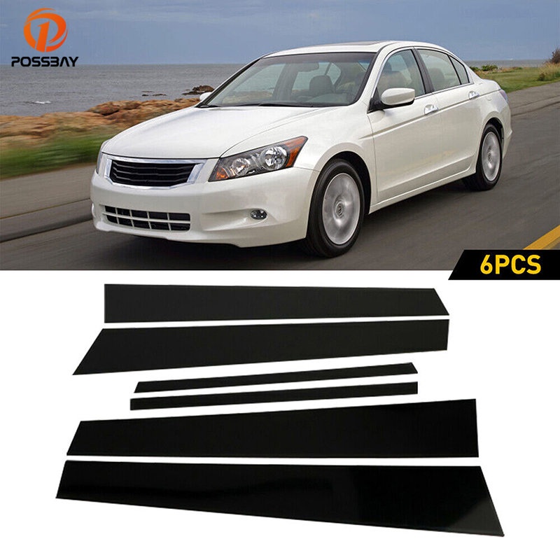 【ขายดี สไตล์】สติกเกอร์ติดเสาประตูรถยนต์ สําหรับ Honda Accord 2008 2009 2010 2011 2012