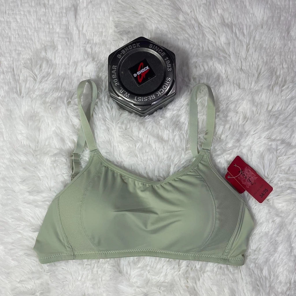 ชุดชั้นใน No’sbra ทรงสปอร์ตผ้ามันมีฟองน้ำนิดหน่อย  #635 thumbnail 9