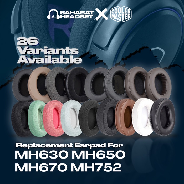 แผ่นรองหูฟัง Earpad Earcup Cooler Master MH630 MH650 MH670 MH752 โฟม