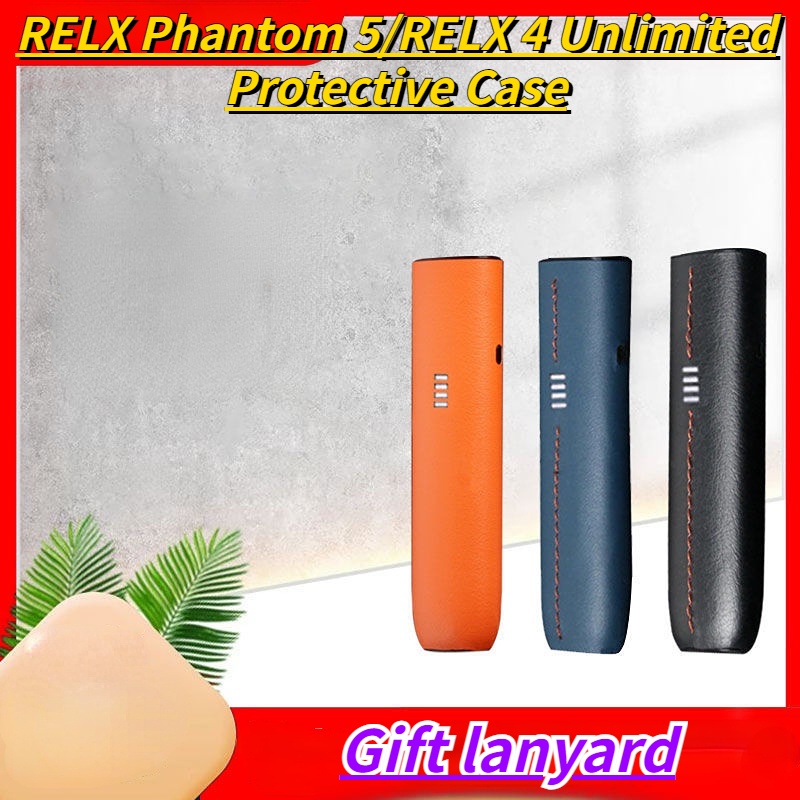 มาใหม่ เคสหนัง พร้อมสายคล้อง สําหรับ RELX Phantom Relx4 Relax5 Generation