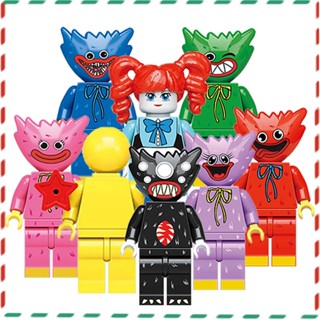 【Toy World】ของเล่นตัวต่อฟิกเกอร์ Huggy Wuggy Poppy Playtime ขนาดเล็ก สําหรับเด็ก 8 ชุด