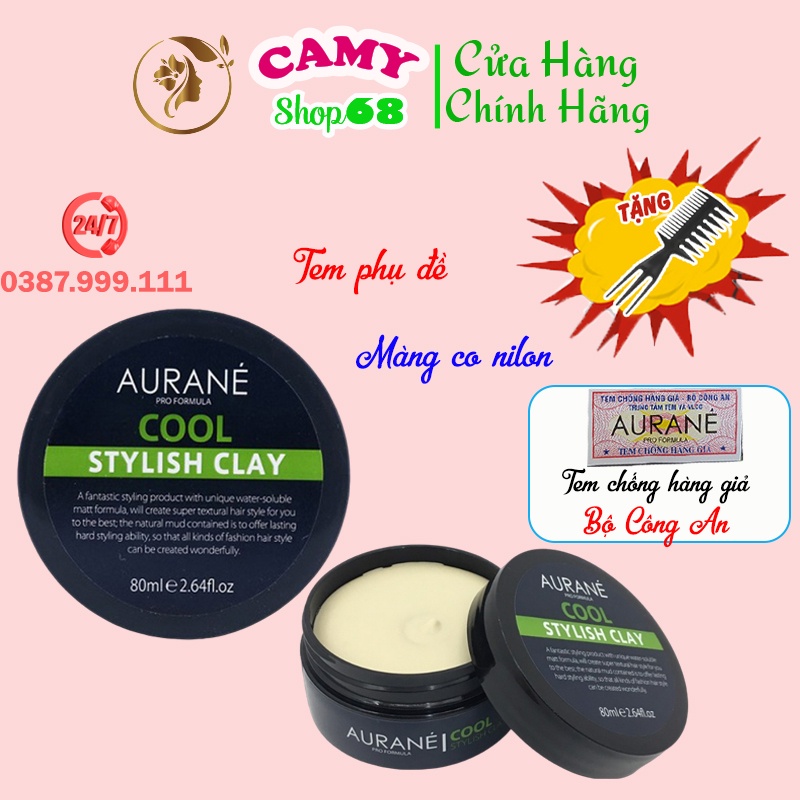[GENUINE ] Aurane Cool Stylish Clay Hair Wax - 80g Camy shop68