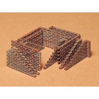 [ชุดโมเดลสเกลประกอบเอง] TAMIYA 35028 1/35 BRICK WALL SET โมเดลทามิย่าแท้ model