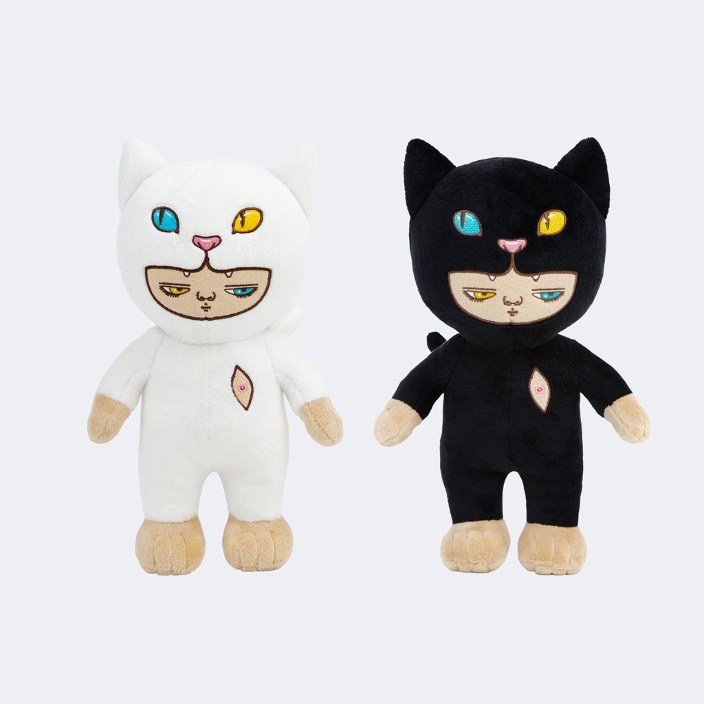 Alexface x Platform66 plush doll Black&White