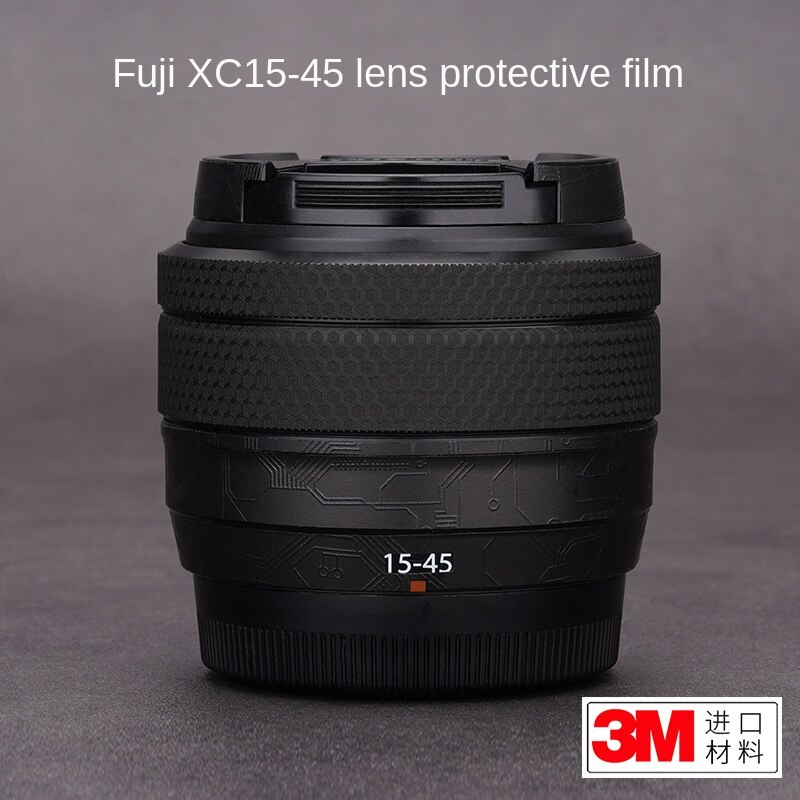 สติกเกอร์ฟิล์มคาร์บอนไฟเบอร์ ป้องกันเลนส์กล้อง สําหรับ Fuji XC15-45 1545 3M