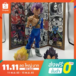 โมเดลฟิกเกอร์ ดราก้อนบอล Battle Damaged Version Super Saiyan Three-Headed Eagle Vegeta God of Destruction แฮนด์เมด ของขวัญวันเกิด สําหรับตกแต่ง