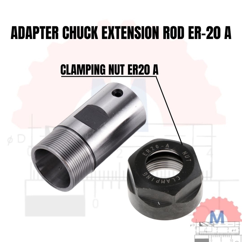 แกนเพลา Collet Chuck แกน ER20 ER10A ที่จับเพลามอเตอร์ ER20 A